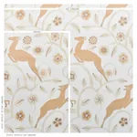 LES GAZELLES AU BOIS VINYL NATURAL Schumacher Wallpaper wallpaper - SKU 5010141