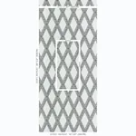 LES LOSANGES TOILE CARBON Schumacher Wallpaper wallpaper - SKU 5011361