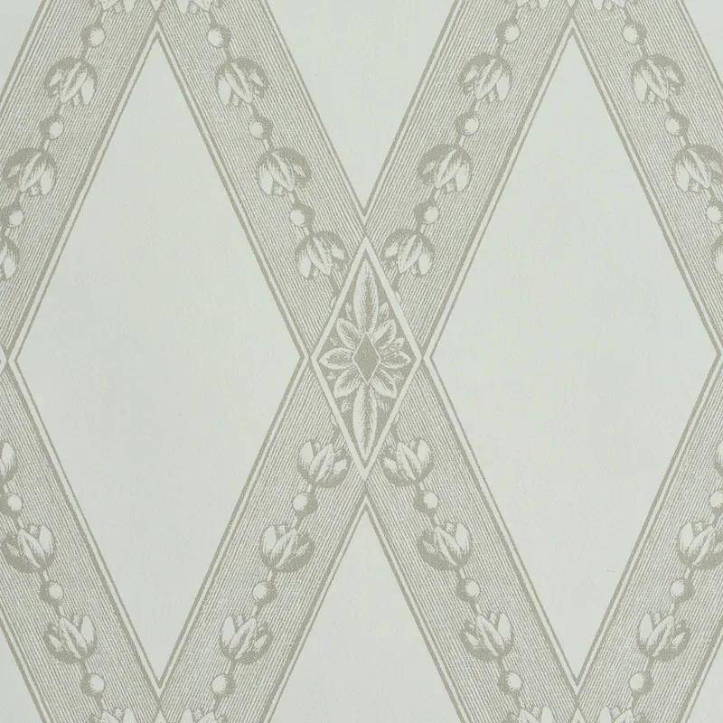 LES LOSANGES TOILE - STONE Schumacher Wallpaper | Wallpaper LES LOSANGES TOILE STONE Schumacher Wallpaper wallpaper - SKU 5011360