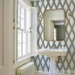 LES LOSANGES TOILE - STONE Schumacher Wallpaper | Wallpaper LES LOSANGES TOILE STONE Schumacher Wallpaper wallpaper - SKU 5011360