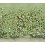 LES OISEAUX PANEL SET APPLE GREEN Schumacher Wallpaper wallpaper - SKU 5015153