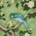 LES OISEAUX PANEL SET APPLE GREEN Schumacher Wallpaper wallpaper - SKU 5015153
