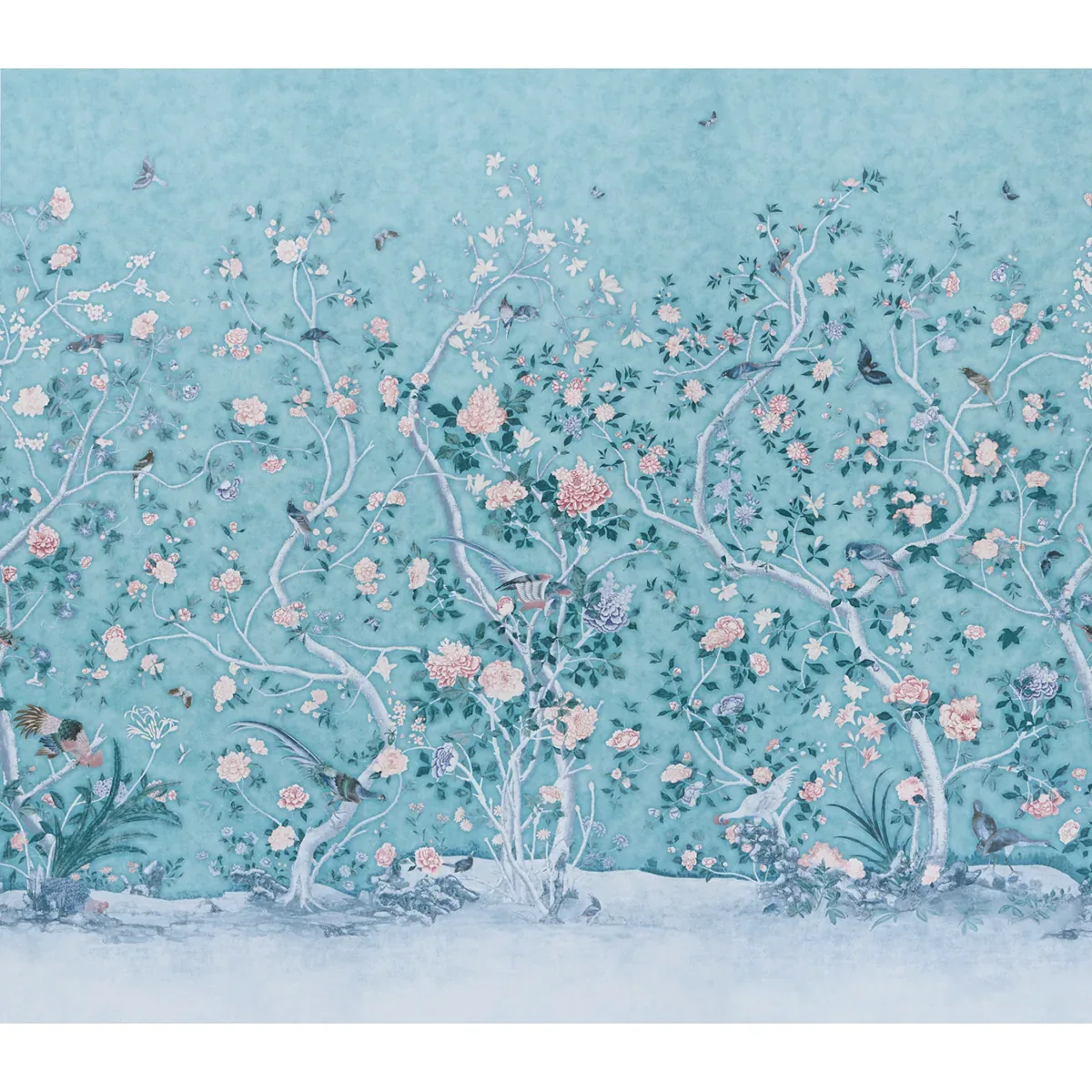5015156 | LES OISEAUX PANEL SET – BLUE TURQUOISE