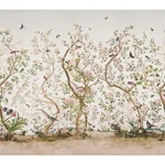 LES OISEAUX PANEL SET - IVORY Schumacher Wallpaper | Wallpap LES OISEAUX PANEL SET IVORY Schumacher Wallpaper wallpaper - SKU 5015151