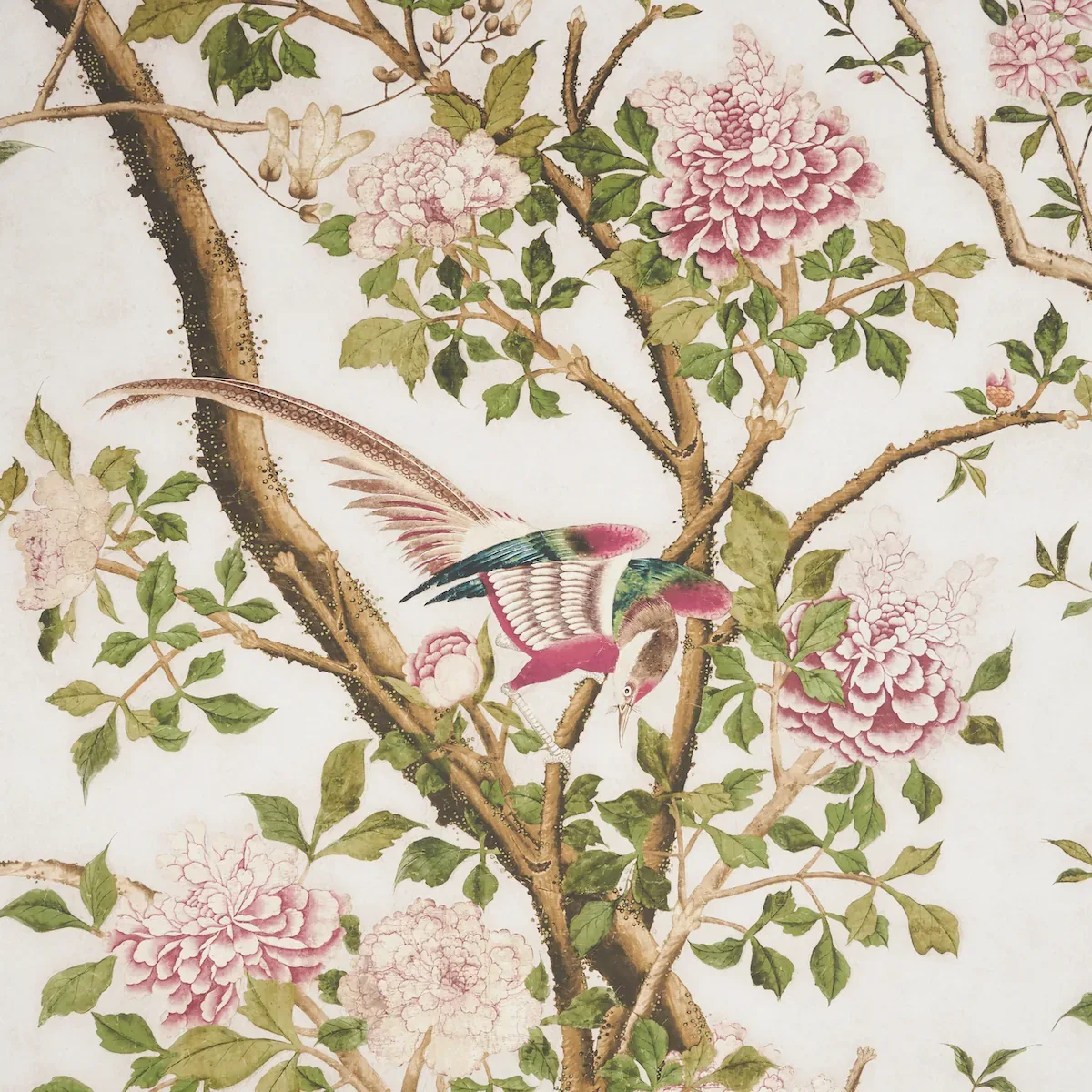 LES OISEAUX PANEL SET - IVORY Schumacher Wallpaper | Wallpap LES OISEAUX PANEL SET IVORY Schumacher Wallpaper wallpaper - SKU 5015151