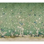 LES OISEAUX PANEL SET JADE Schumacher Wallpaper wallpaper - SKU 5015152