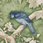 LES OISEAUX PANEL SET JADE Schumacher Wallpaper wallpaper - SKU 5015152