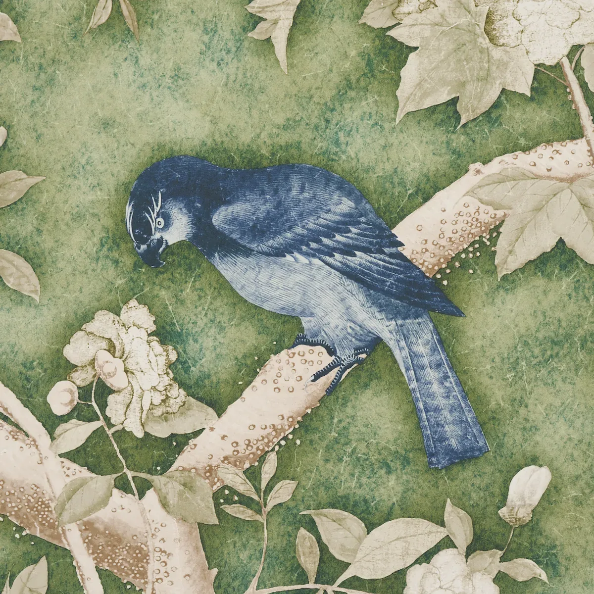 LES OISEAUX PANEL SET JADE Schumacher Wallpaper wallpaper - SKU 5015152