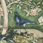LES OISEAUX PANEL SET JADE Schumacher Wallpaper wallpaper - SKU 5015152