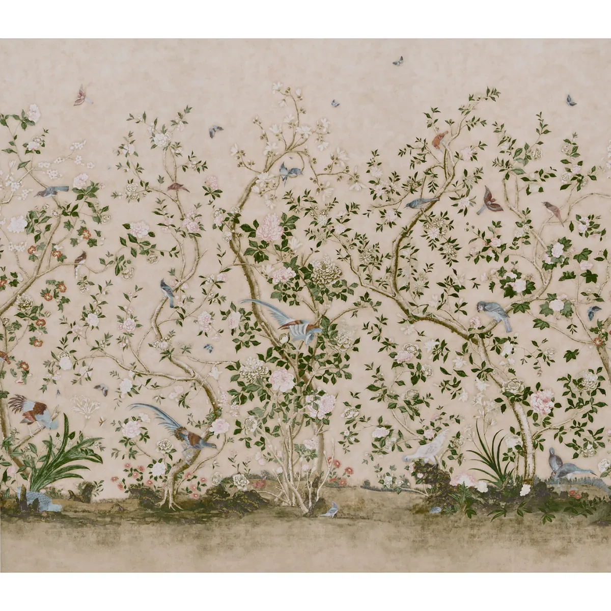 5015155 | LES OISEAUX PANEL SET – PARCHMENT