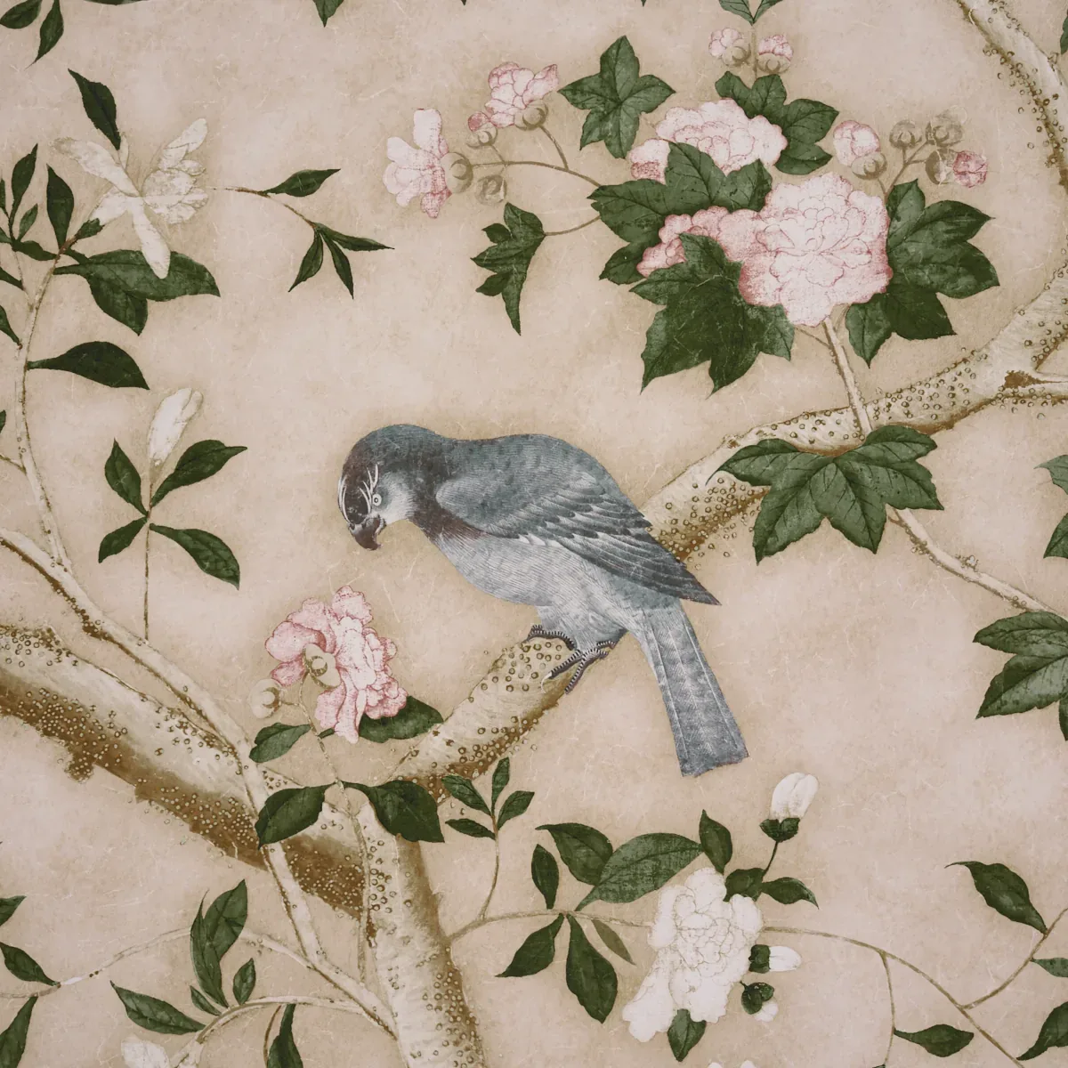 LES OISEAUX PANEL SET - PARCHMENT Schumacher Wallpaper | Wal LES OISEAUX PANEL SET PARCHMENT Schumacher Wallpaper wallpaper - SKU 5015155
