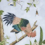 LES OISEAUX PANEL SET SKY Schumacher Wallpaper wallpaper - SKU 5015150