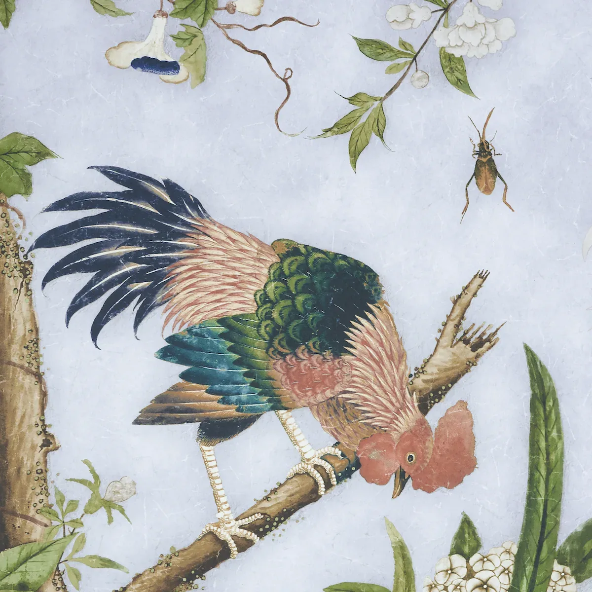 LES OISEAUX PANEL SET SKY Schumacher Wallpaper wallpaper - SKU 5015150