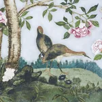 LES OISEAUX PANEL SET SKY Schumacher Wallpaper wallpaper - SKU 5015150