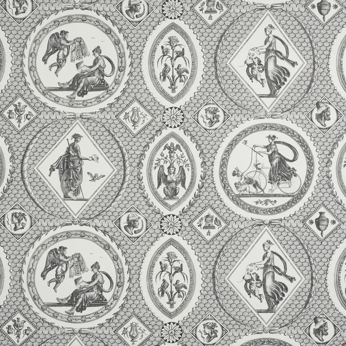 LES SCENES CONTEMPORAINES BLACK Schumacher Wallpaper wallpaper - SKU 5011491