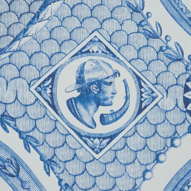 LES SCENES CONTEMPORAINES BLUE Schumacher Wallpaper wallpaper - SKU 5011490
