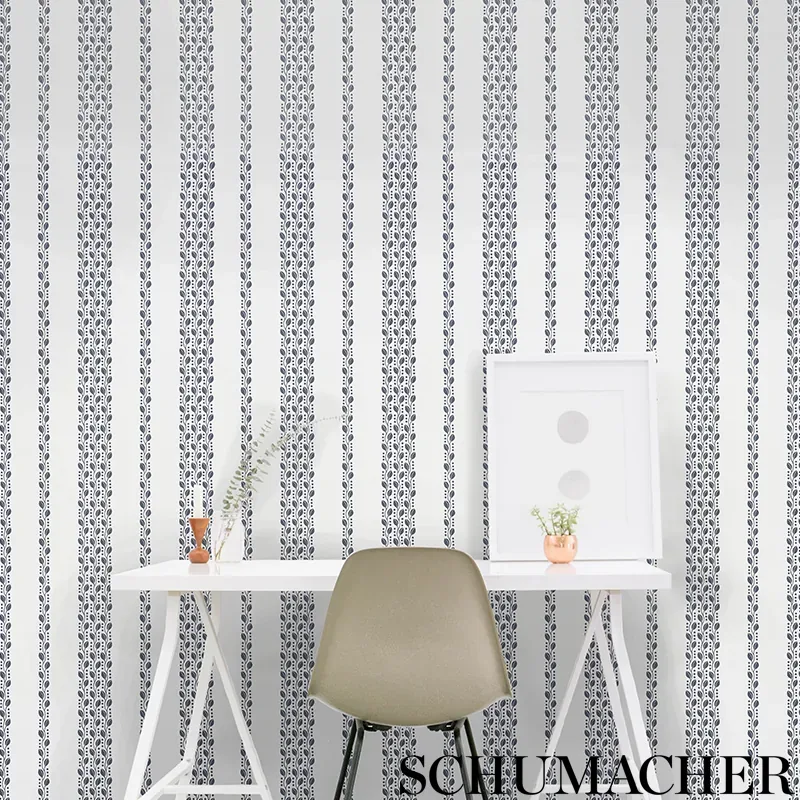 LILLIAN VINE - CARBON Schumacher Wallpaper | Wallpaper Twins LILLIAN VINE CARBON Schumacher Wallpaper wallpaper - SKU 5009523