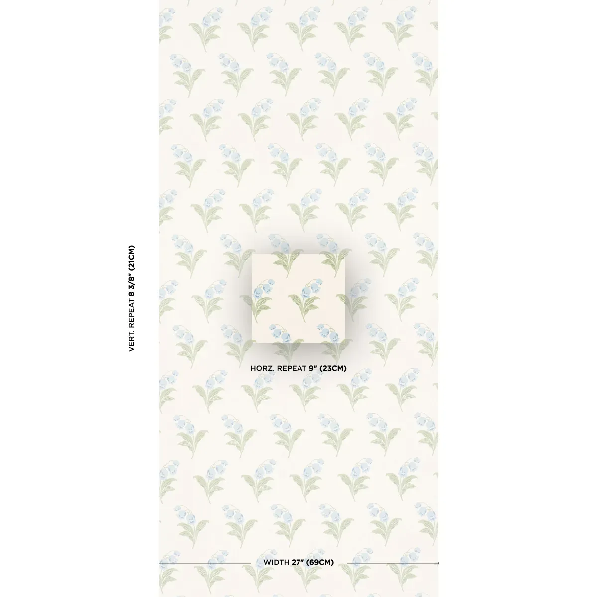 LILY OF THE VALLEY BLUEBELL Schumacher Wallpaper wallpaper - SKU 5016280