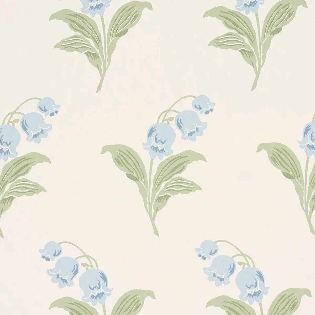 LILY OF THE VALLEY - BLUEBELL Schumacher Wallpaper | Wallpap LILY OF THE VALLEY BLUEBELL Schumacher Wallpaper wallpaper - SKU 5016280