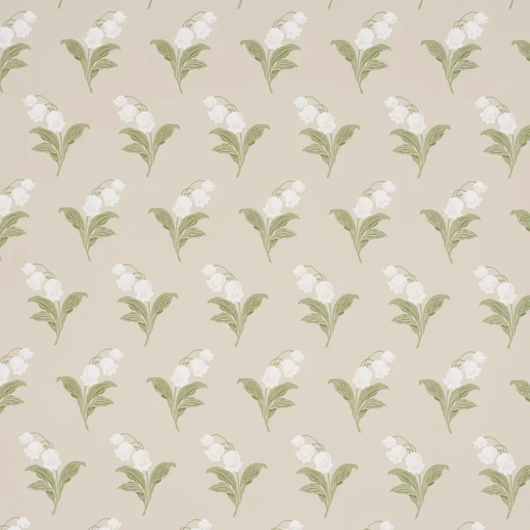 Schumacher LILY OF THE VALLEY wallpaper, color SPRING, SKU 5016281