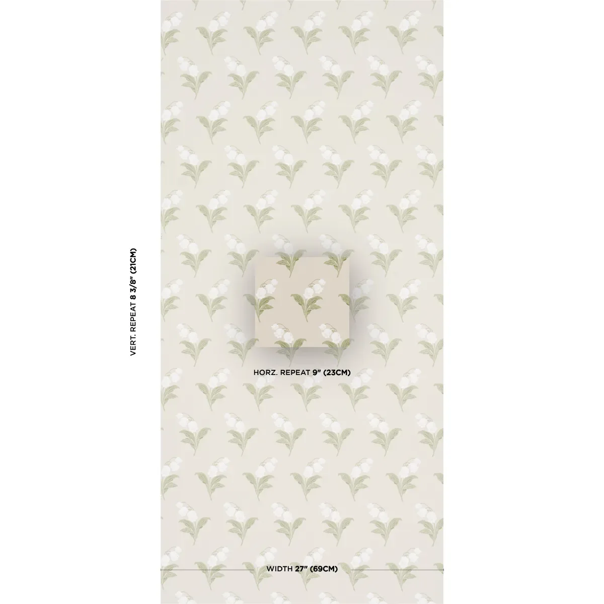 LILY OF THE VALLEY SPRING Schumacher Wallpaper wallpaper - SKU 5016281