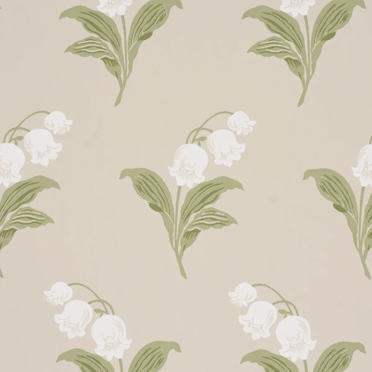 LILY OF THE VALLEY - SPRING Schumacher Wallpaper | Wallpaper LILY OF THE VALLEY SPRING Schumacher Wallpaper wallpaper - SKU 5016281