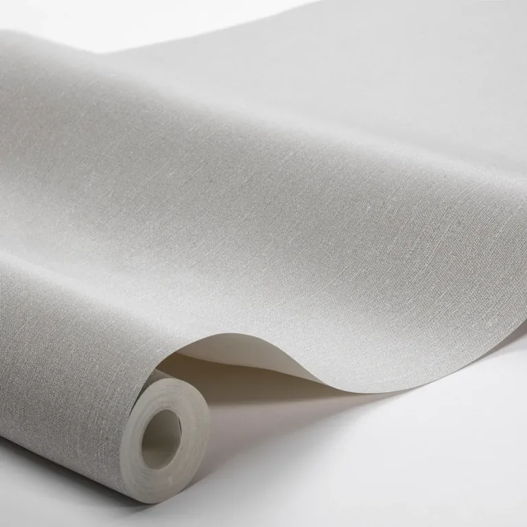 Schumacher LINEN wallpaper, color DOVE GREY, SKU 4416