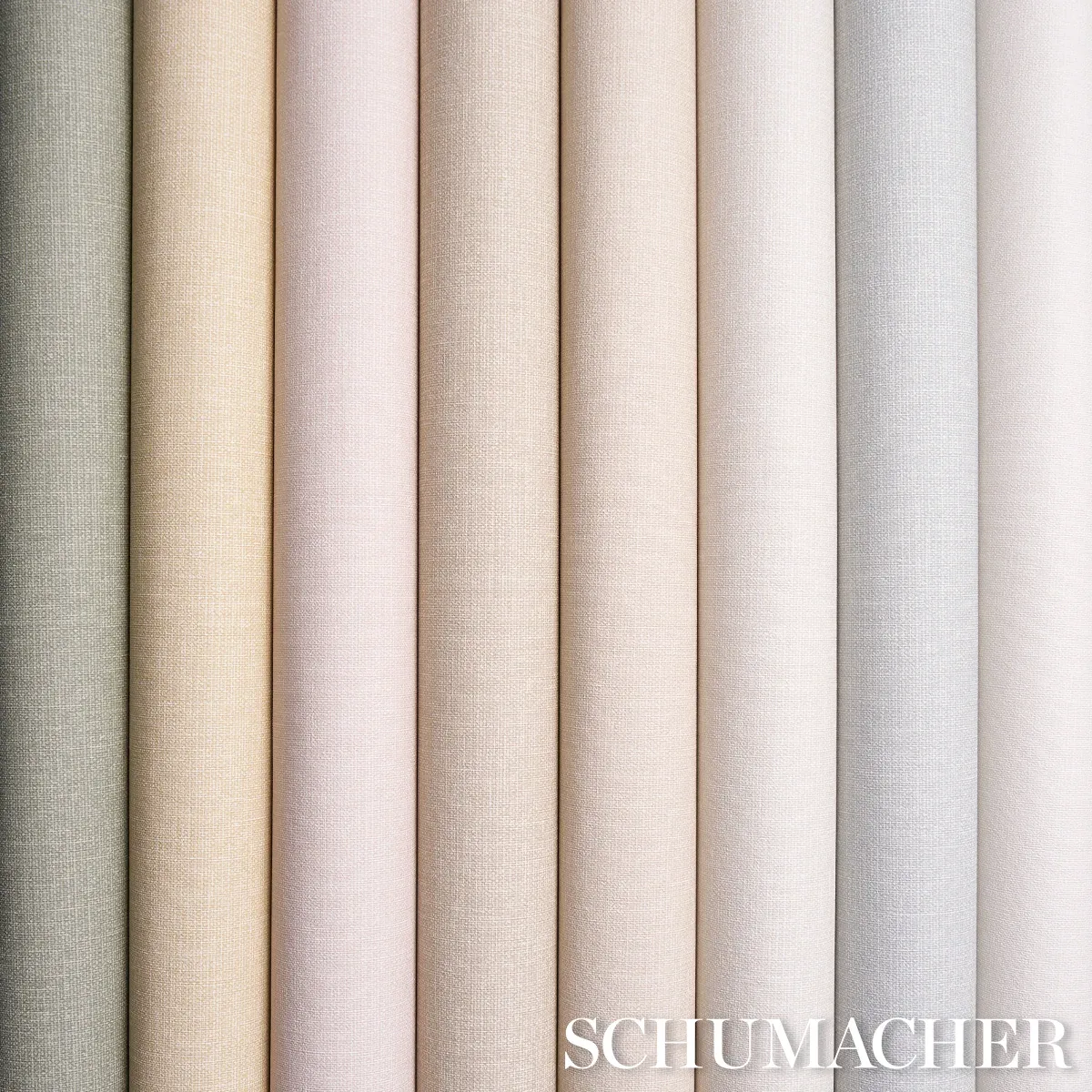 LINEN GESSO VINYL FLAX Schumacher Wallpaper wallpaper - SKU 5017283