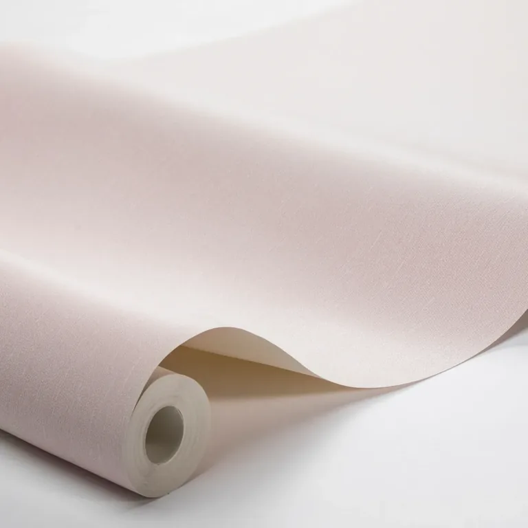 Schumacher LINEN wallpaper, color LINEN PEACH, SKU 4432