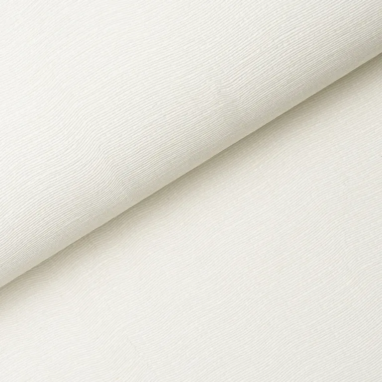 Schumacher LINEN PLISSÉ WALLCOVERING wallpaper, color IVORY, SKU 5015892