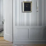 LINEN STRIPE BLUE Schumacher Wallpaper wallpaper - SKU 6860