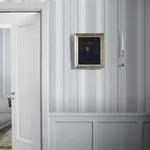 LINEN STRIPE BLUE Schumacher Wallpaper wallpaper - SKU 6860