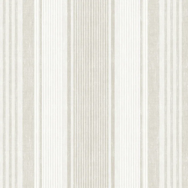 Schumacher LINEN STRIPE wallpaper, color NATURAL, SKU 6861