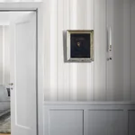 LINEN STRIPE NATURAL Schumacher Wallpaper wallpaper - SKU 6861