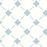 LINNÉ - BLUE AND GOLD Schumacher Wallpaper | Wallpaper Twins LINNÉ BLUE AND GOLD Schumacher Wallpaper wallpaper - SKU 4506