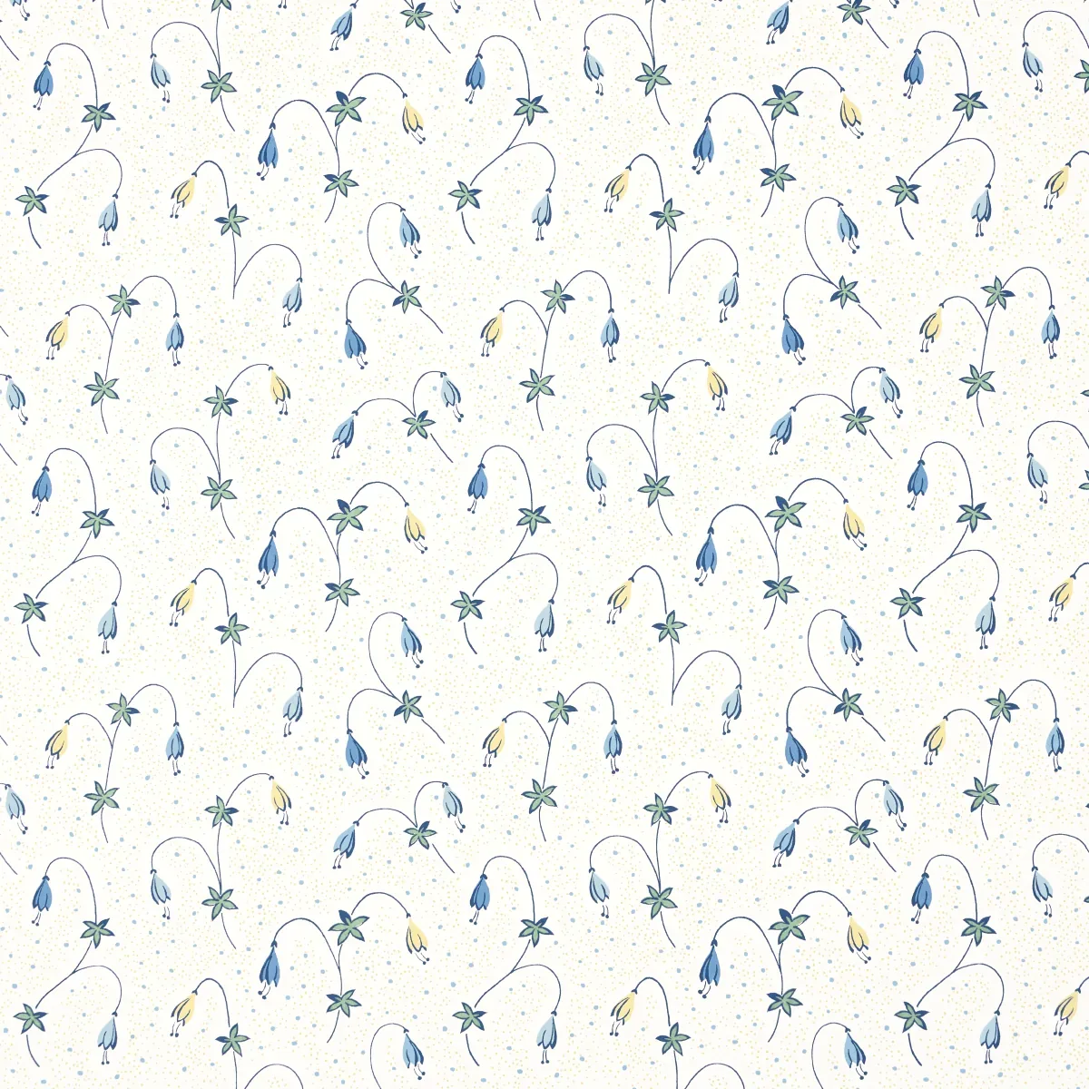 LOLLY FLORAL BLUES Schumacher Wallpaper wallpaper - SKU 5015750