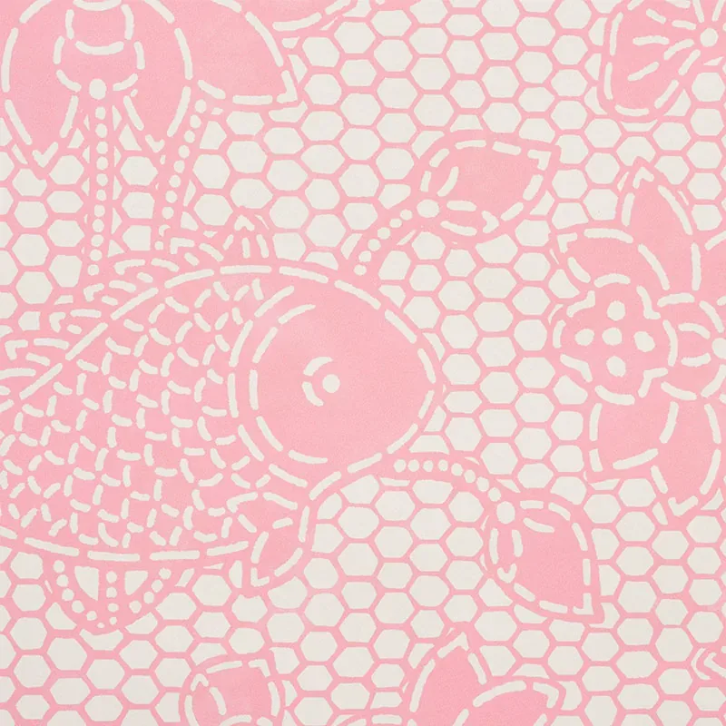 LOTUS BATIK PINK Schumacher Wallpaper wallpaper - SKU 5009752