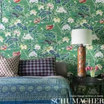 Lotus Garden LEAF Schumacher Wallpaper wallpaper - SKU 5008433