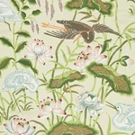 Lotus Garden PARCHMENT Schumacher Wallpaper wallpaper - SKU 5008431