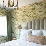 Lotus Garden PARCHMENT Schumacher Wallpaper wallpaper - SKU 5008431