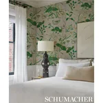 Lotus Garden RED Schumacher Wallpaper wallpaper - SKU 5008434