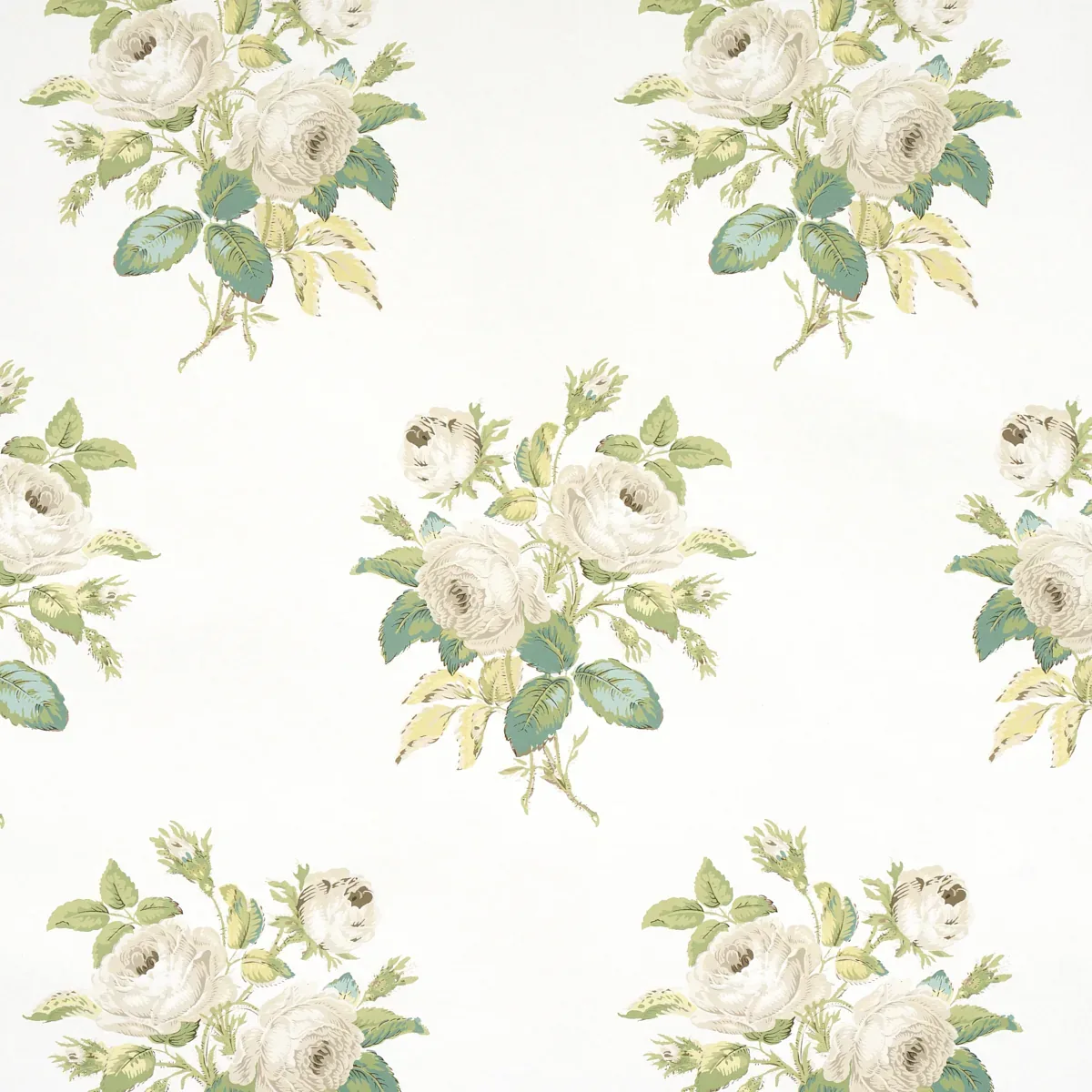 LOUDON ROSE IVORY Schumacher Wallpaper wallpaper - SKU 5012030