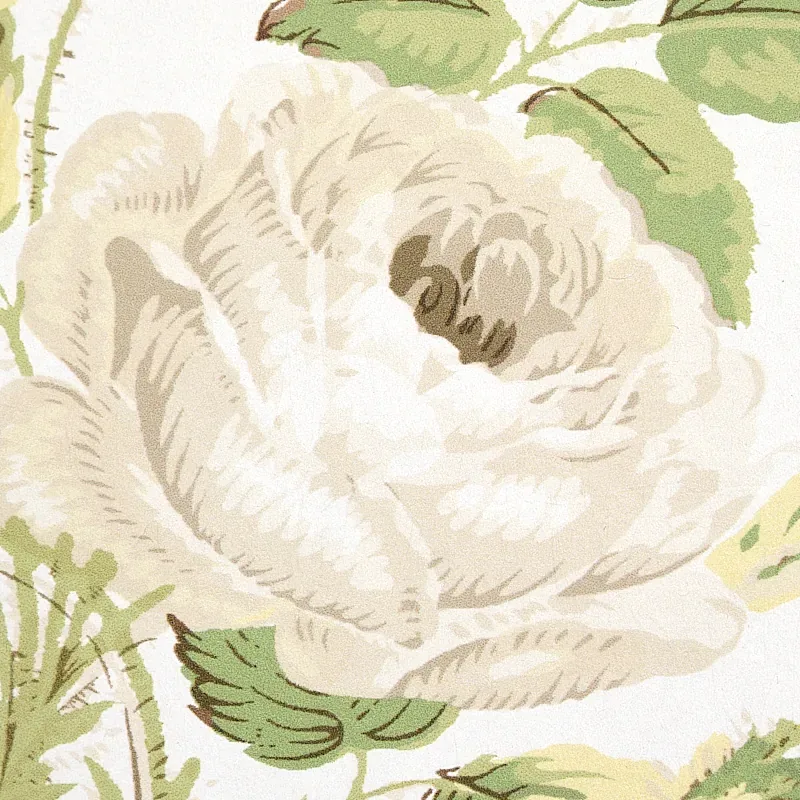 LOUDON ROSE - IVORY Schumacher Wallpaper | Wallpaper Twins LOUDON ROSE IVORY Schumacher Wallpaper wallpaper - SKU 5012030