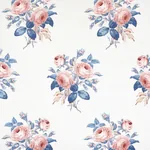 LOUDON ROSE ROSE & BLUE Schumacher Wallpaper wallpaper - SKU 5012032