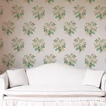 LOUDON ROSE ROSE & BLUE Schumacher Wallpaper wallpaper - SKU 5012032