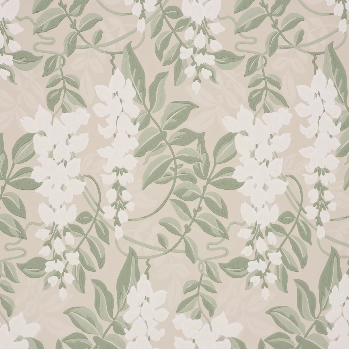 LUCIA WISTERIA SAGE Schumacher Wallpaper wallpaper - SKU 5017530