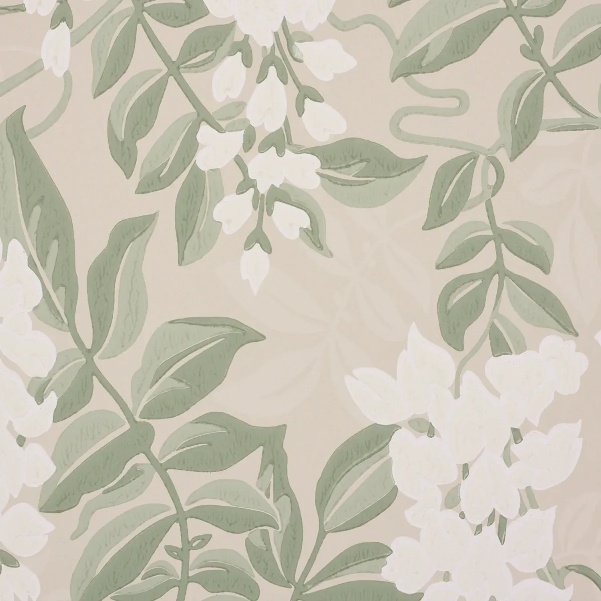 LUCIA WISTERIA SAGE Schumacher Wallpaper wallpaper - SKU 5017530