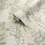 LUCIA WISTERIA SAGE Schumacher Wallpaper wallpaper - SKU 5017530