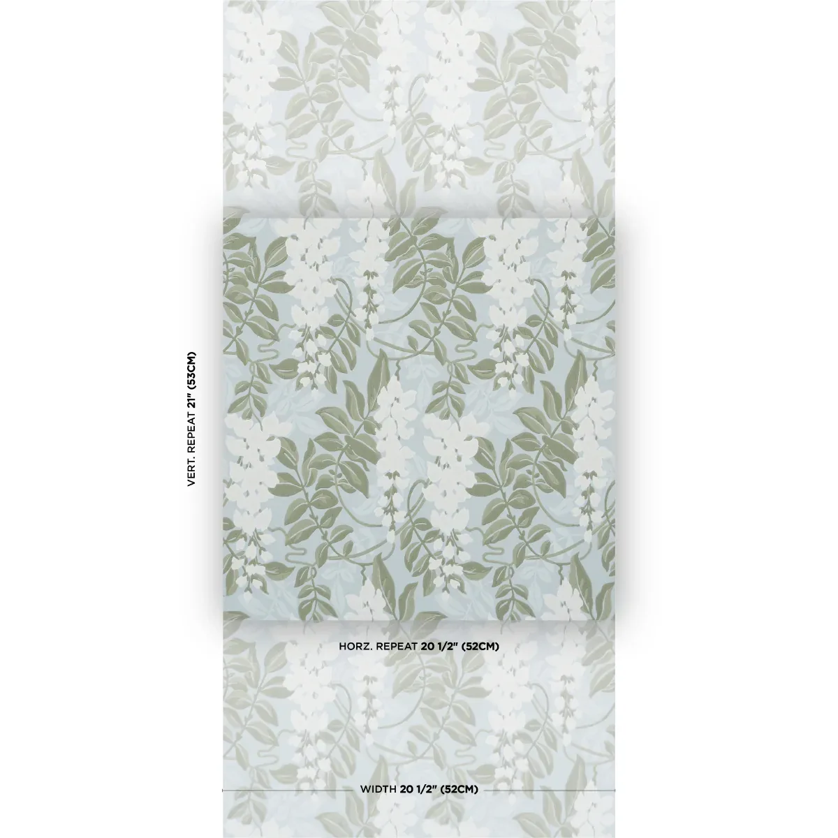 LUCIA WISTERIA SKY Schumacher Wallpaper wallpaper - SKU 5017531