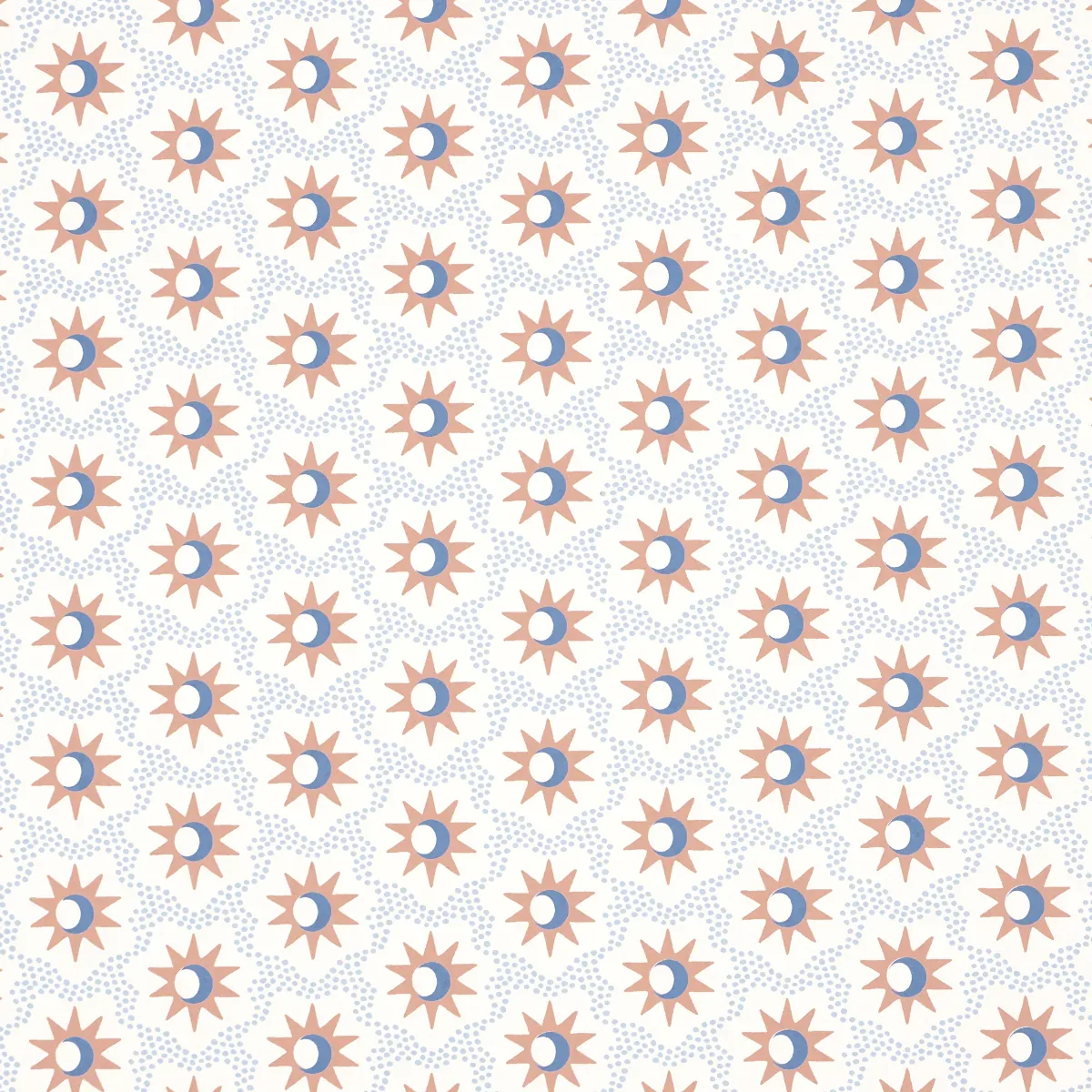LUCIE CLAY & BLUE Schumacher Wallpaper wallpaper - SKU 5015761